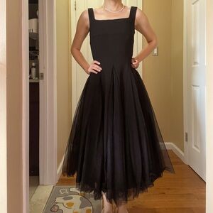 NWOT- Women Black Strap Party Dress